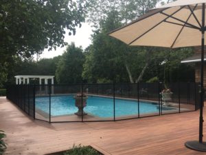 10 yr old pool fence installed