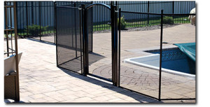 pool fence posts