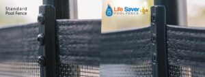 Life Saver removable mesh pool fence